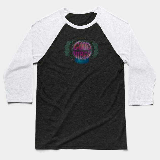 Good Vibes Baseball T-Shirt by FindChaos